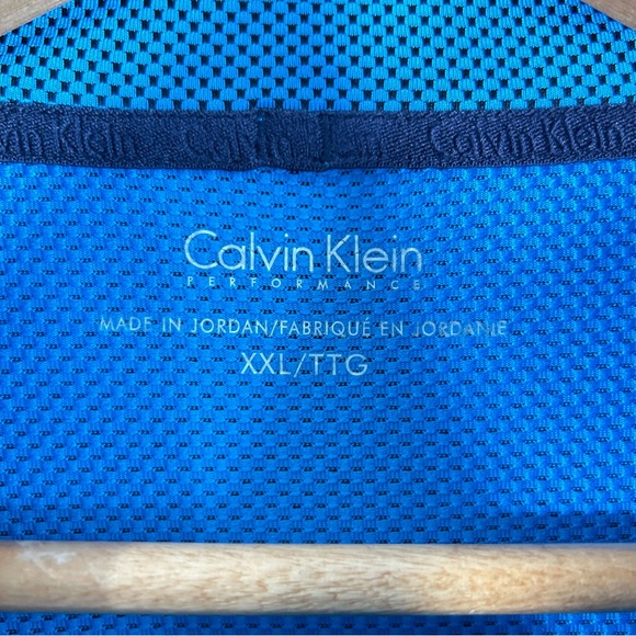 Calvin Klein Performance 1/4 Zip Long Sleeve Shirt Sleeve Spell Out; Men’s XXL - Picture 2 of 13